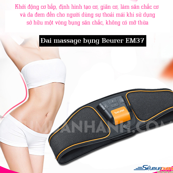Đai massage bụng Beurer EM37